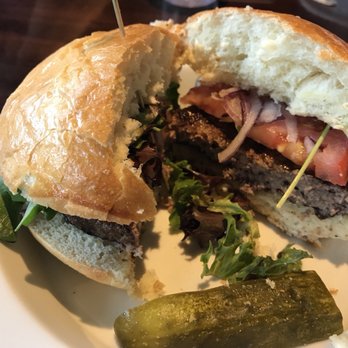 Mile One Eating House - Pemby burger cut - Burgers Near Me - Pemberton, British Columbia Mile One Eating House - Pemby burger cut - Burgers Near Me - Pemberton, British Columbia