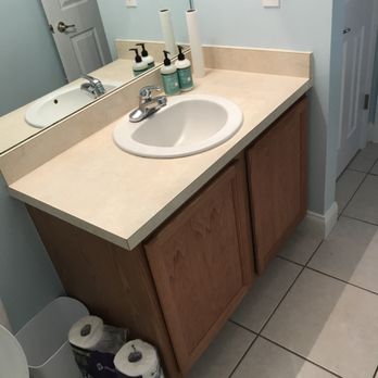 Winkler Cabinetry - Guest bath before - Cabinetry Near Me - Ormond Beach, Florida