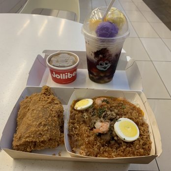 Jollibee - Pancit Palabok with 1 piece chicken. Dessert: Halo Halo - Chicken Shop Near Me - Honolulu, Hawaii Jollibee - Pancit Palabok with 1 piece chicken. Dessert: Halo Halo - Chicken Shop Near Me - Honolulu, Hawaii