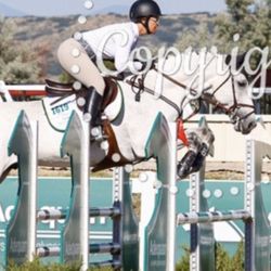 P2 Equestrian - Paige and Double Click W flying around 1.20