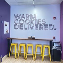 Interior seating area of Insomnia Cookies Interior seating area of Insomnia Cookies