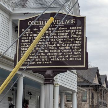 Oberlin Village Historical Marker - Oberlin Village Historical Marker, Raleigh - Landmarks & Historical Buildings Near Me - Raleigh, North Carolina Oberlin Village Historical Marker - Oberlin Village Historical Marker, Raleigh - Landmarks & Historical Buildings Near Me - Raleigh, North Carolina