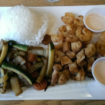 Pi's Asian Express - Hibachi chicken and shrimp with yum yum sauce! - Asian Fusion Near Me - Midland, Michigan
