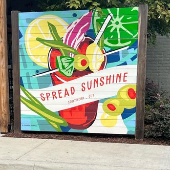 Ruby Sunshine Charlotte Southend - Cute sign showing the restaurants affiliation with it's NO roots - Breakfast & Brunch Near Me - Charlotte, North Carolina Ruby Sunshine Charlotte Southend - Cute sign showing the restaurants affiliation with it's NO roots - Breakfast & Brunch Near Me - Charlotte, North Carolina