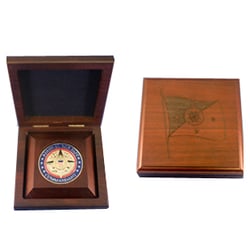 Capital Gifts - American Walnut Challenge Coin Presentation Box