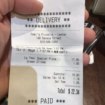 Femi's Pizzeria - Pizza Near Me - Lester, Pennsylvania Femi's Pizzeria - Pizza Near Me - Lester, Pennsylvania