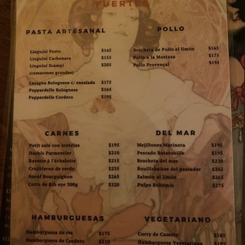 Rouge Bohème - Menu - French Near Me - Cuidad de Mexico, DIF Rouge Bohème - Menu - French Near Me - Cuidad de Mexico, DIF