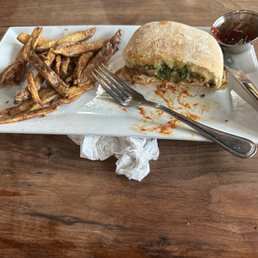 Pesto Vodka Parm Sandwich