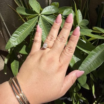 Angel Nails UTC - Pink almond nails - Nail Salons Near Me - San Diego, California