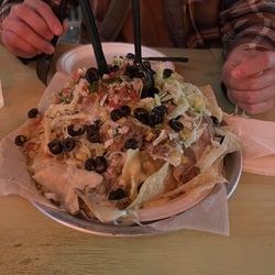 Ground beef nachos