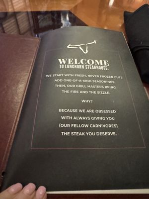 Menu photo 1 LongHorn Steakhouse Tampa, FL Menu photo 1 LongHorn Steakhouse Tampa, FL