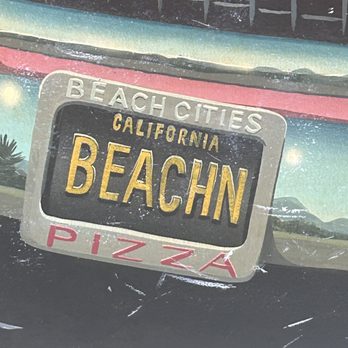 Beach Harbor Pizza - Close up of Mural on the wall - Pizza Near Me - Dana Point, California