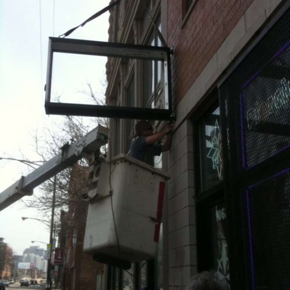 Strictly Signs - Jimmy and Wayne doing the install. I HIGHLY recommend them. - Advertising Near Me - Crestwood, Illinois Strictly Signs - Jimmy and Wayne doing the install. I HIGHLY recommend them. - Advertising Near Me - Crestwood, Illinois