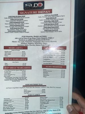 Menu photo 1 SUDO BAR & GRILL Ellenwood, GA Menu photo 1 SUDO BAR & GRILL Ellenwood, GA
