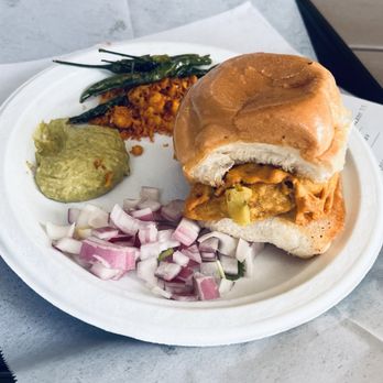 Pav Bhaji Express - 8. Thecha Vada Pav - Food Trucks Near Me - Austin, Texas