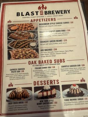 Menu photo 1 Blast 825 Brewery Orcutt, CA