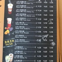 Part of drink menu. They had 3 pages worth.