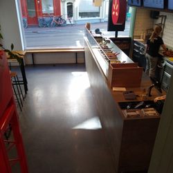 Salsa Shop - Best way to describe it is Chipotle. The burrito is great. Would come back again.