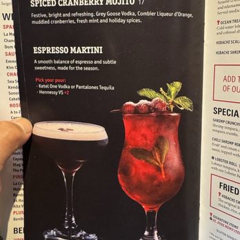 Benihana - Drink menu - Teppanyaki Near Me - Arcadia, California