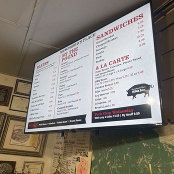 Mumphord's Place BBQ - Menu as of Feb. 2026 - Barbeque Near Me - Victoria, Texas Mumphord's Place BBQ - Menu as of Feb. 2026 - Barbeque Near Me - Victoria, Texas
