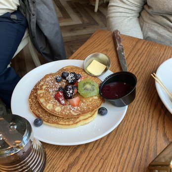 Maplewood Kitchen and Bar - An impressive side order of the lemon ricotta pancakes - Breakfast & Brunch Near Me - Cincinnati, Ohio
