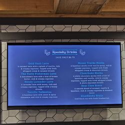 Coffee Bruin Espresso - Specialty drink menu