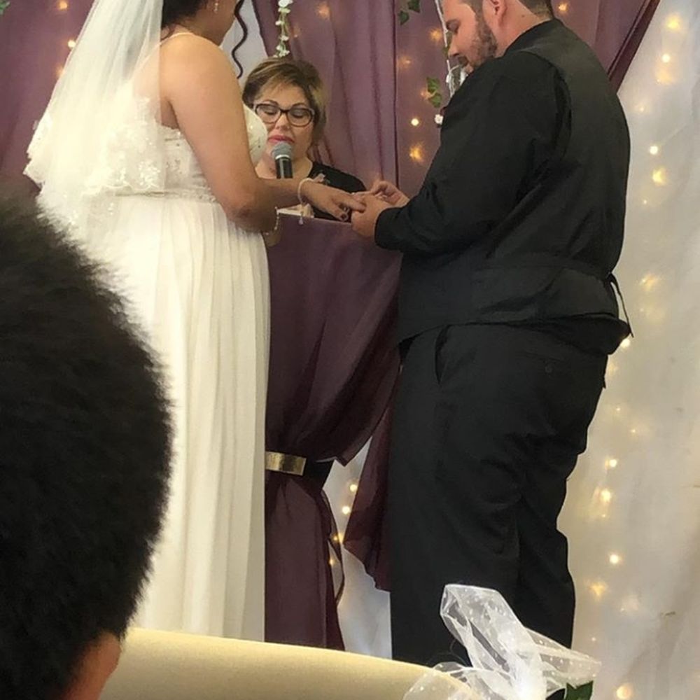 Friendly Wedding Chapel - During the ceremony. Mikela was also our officiant - Wedding Chapels Near Me - Modesto, California Friendly Wedding Chapel - During the ceremony. Mikela was also our officiant - Wedding Chapels Near Me - Modesto, California