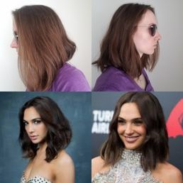 Top is me, bottom is cut I wanted, copying Gal Gadot's lob. Obviously I'm not a great hairstylist but the salon did what I asked Top is me, bottom is cut I wanted, copying Gal Gadot's lob. Obviously I'm not a great hairstylist but the salon did what I asked