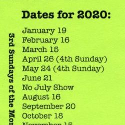 Record show dates at the same location