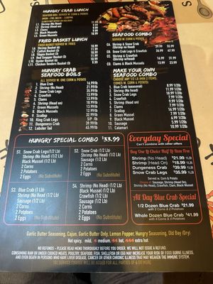 Menu photo 8 Hungry Crab Orlando, FL