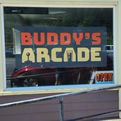 Buddys Beer Arcade - Front window