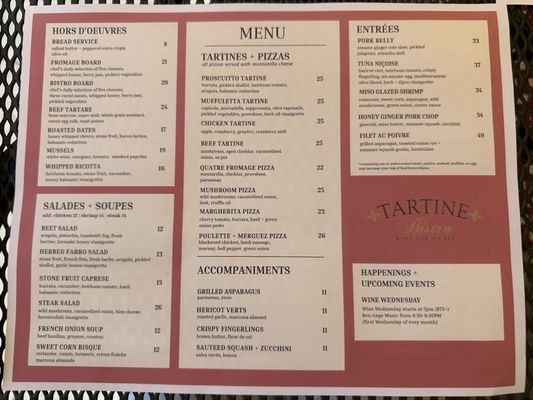 Menu photo 3 Tartine Bistro Rocky River, OH Menu photo 3 Tartine Bistro Rocky River, OH