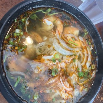 Pho Time - Sautee Shrimp & Tripe Spicy Pho (I got tripe instead of ribeye) - Vietnamese Near Me - San Diego, California Pho Time - Sautee Shrimp & Tripe Spicy Pho (I got tripe instead of ribeye) - Vietnamese Near Me - San Diego, California