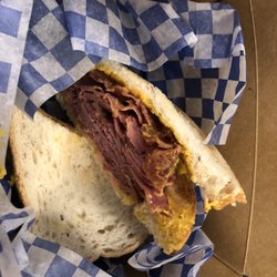 Mario's Poutine & Pizzeria - Smoked meat sandwich.