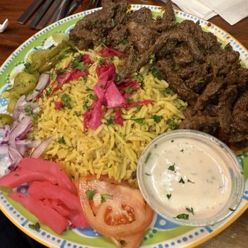 Habibi Grill - Beef Shawarma entree - Cafes Near Me - Columbus, Ohio