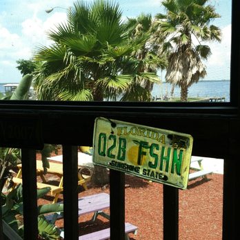 3 Bananas - A view from the screened patio - Fish & Chips Near Me - Crescent City, Florida 3 Bananas - A view from the screened patio - Fish & Chips Near Me - Crescent City, Florida