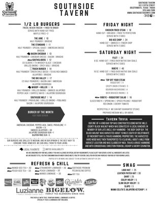 Menu photo 5 Southside Tavern Goldthwaite, TX Menu photo 5 Southside Tavern Goldthwaite, TX
