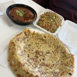 Paneer Paratha, Fried Rice, Veg Manchurian Paneer Paratha, Fried Rice, Veg Manchurian
