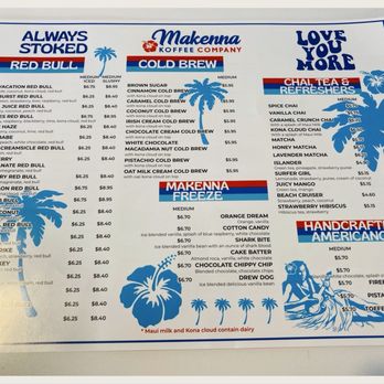 Makenna Koffee - So many options. Mahalo! - Coffee & Tea Near Me - Orange, California Makenna Koffee - So many options. Mahalo! - Coffee & Tea Near Me - Orange, California