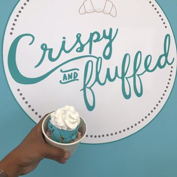 Crispy & Fluffed Ice Cream - Cookie Monster and Red Velvet - Desserts Near Me - El Monte, California