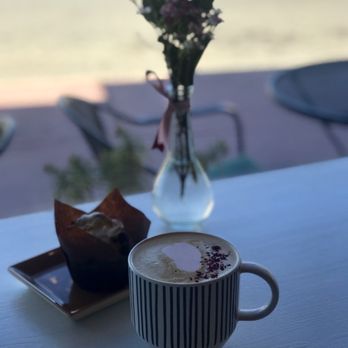 High Tide Coffee - Rose Latte & Vegan Cranberry/Orange Muffin - Coffee & Tea Near Me - San Clemente, California High Tide Coffee - Rose Latte & Vegan Cranberry/Orange Muffin - Coffee & Tea Near Me - San Clemente, California