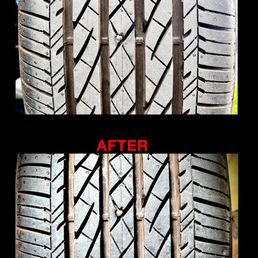 Nail in tire, nothing was done.