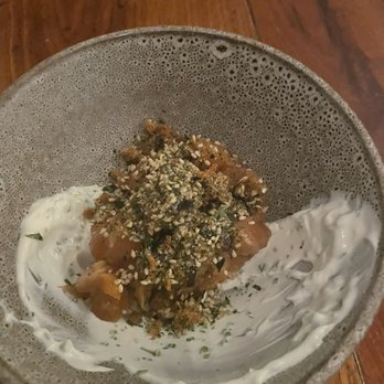 Kamonegi - Coffee salmon tartare - Japanese Near Me - Seattle, Washington Kamonegi - Coffee salmon tartare - Japanese Near Me - Seattle, Washington