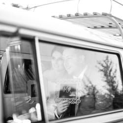 The Bus Booth - Mr. & Mrs. taking photos in The Bus Booth!
