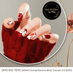 Oasis Nail Bar - Embrace the allure of nail cutest burgundy! Add a touch of sophistication and warmth to your look. Unleash your inner elegance!