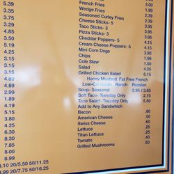 Tony's - Menu