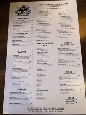 Menu photo 1 No Good Burger Joint Smashed Rockville Centre, NY Menu photo 1 No Good Burger Joint Smashed Rockville Centre, NY