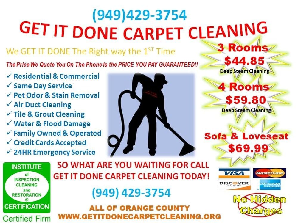 GET IT DONE CARPET CLEANING Updated October 2024 24 Reviews