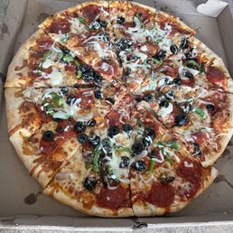 This is NOT a single pizza, but put together from different pies This is NOT a single pizza, but put together from different pies