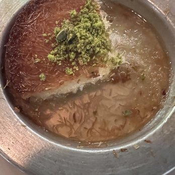 A Cherry Restaurant - Kunefe at ACherry swimming in syrup! It was awful. - Mediterranean Near Me - Brooklyn, New York